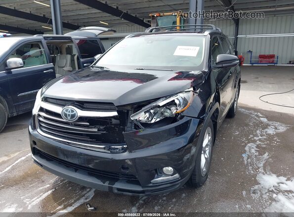 5TDDKRFH1GS347437 2016 TOYOTA HIGHLANDER Black წინა ხედი