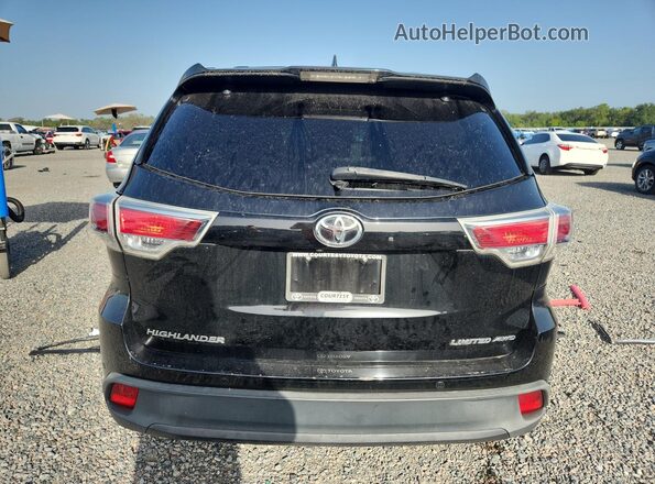 5TDDKRFH2GS246472 2016 TOYOTA HIGHLANDER Черный Вид сзади