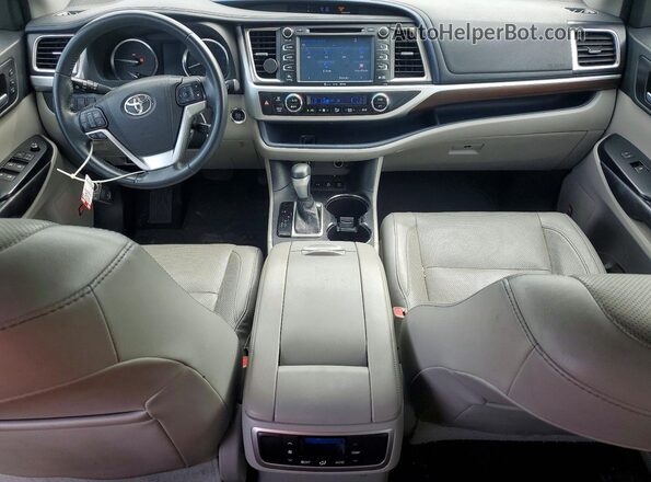 5TDDKRFH2GS307898 2016 TOYOTA HIGHLANDER Black წინა პანელის ხედი