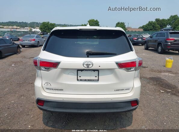 5TDDKRFH3GS352154 2016 TOYOTA HIGHLANDER White 