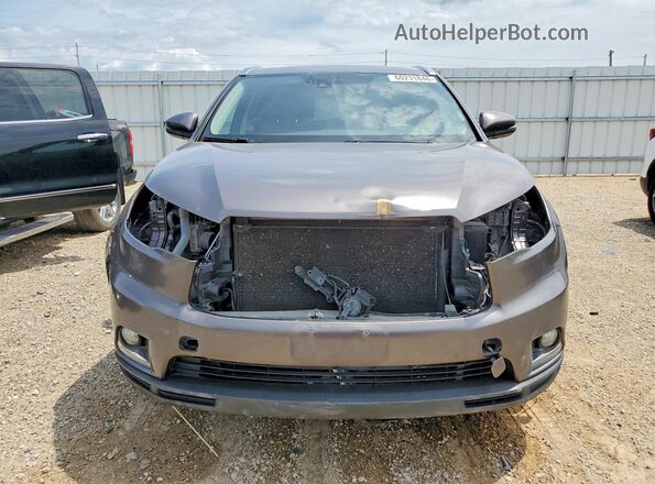 5TDDKRFH4GS248529 2016 TOYOTA HIGHLANDER Charcoal Front view