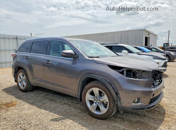 5TDDKRFH4GS248529 2016 TOYOTA HIGHLANDER Charcoal Front right