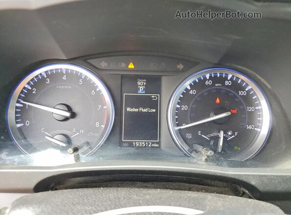 5TDDKRFH4GS248529 2016 TOYOTA HIGHLANDER Charcoal Instrument cluster view