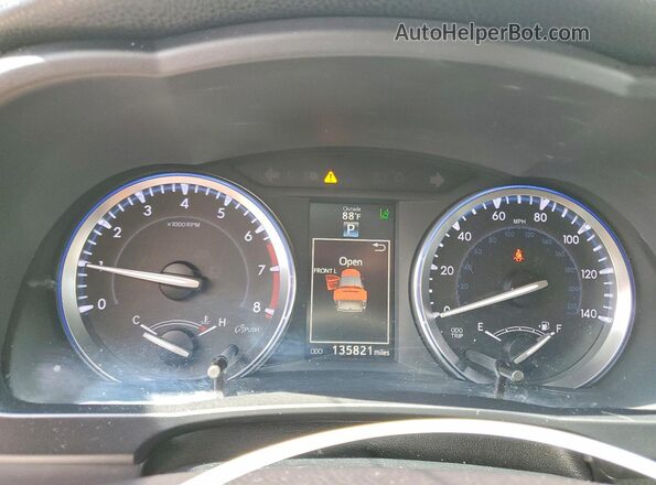 5TDDKRFH4GS267744 2016 TOYOTA HIGHLANDER White Instrument cluster view