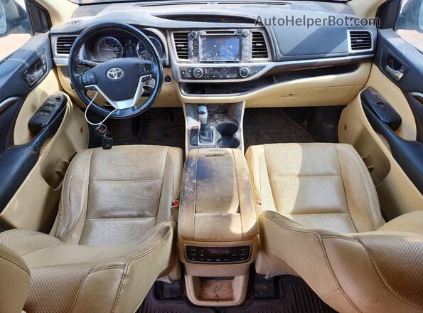 5TDDKRFH6GS230355 2016 TOYOTA HIGHLANDER Silver Widok deski rozdzielczej