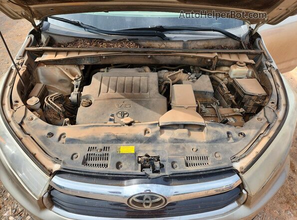 5TDDKRFH6GS230355 2016 TOYOTA HIGHLANDER Silver Widok komory silnika