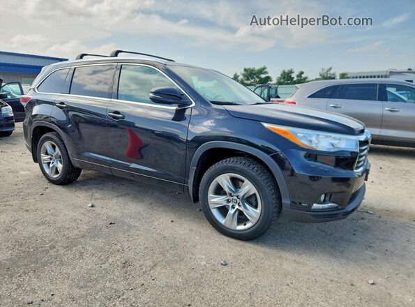 5TDDKRFH7GS241882 2016 TOYOTA HIGHLANDER Black Front right