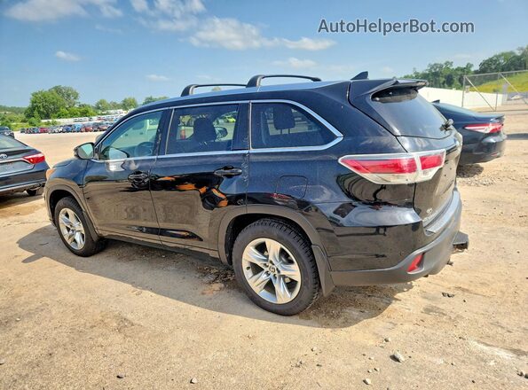 5TDDKRFH7GS241882 2016 TOYOTA HIGHLANDER Black Rear left