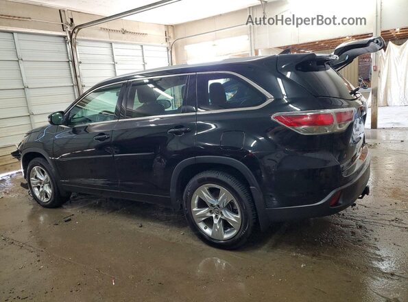 5TDDKRFH8GS354742 2016 TOYOTA HIGHLANDER Black Trasero izquierdo