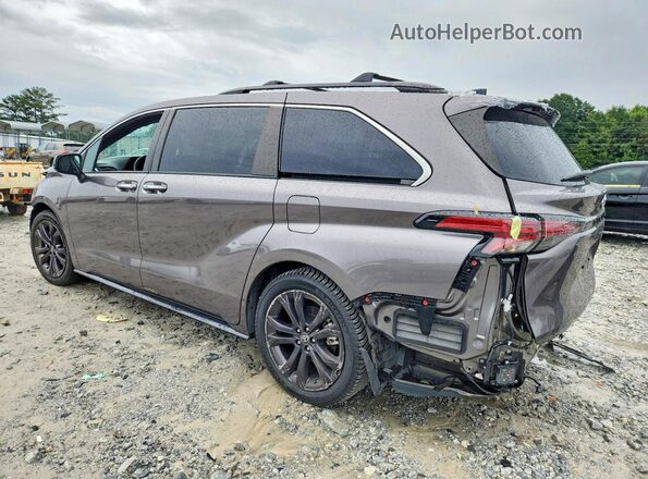 5TDDRKEC0NS104837 2022 TOYOTA SIENNA Gray Rear left