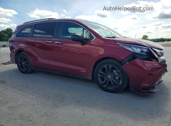 5TDDRKEC1MS034845 2021 TOYOTA SIENNA Red წინა მარჯვენა
