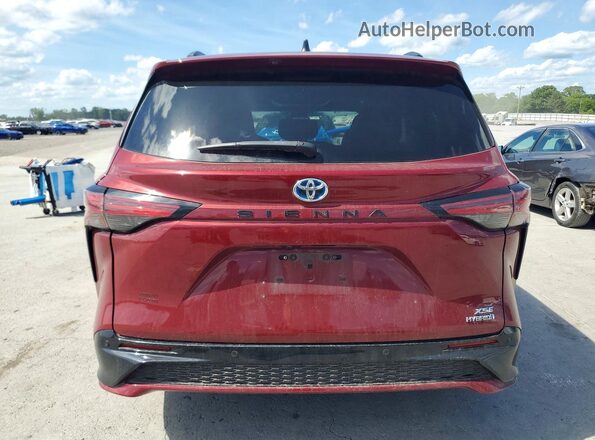 5TDDRKEC1MS034845 2021 TOYOTA SIENNA Red უკანა ხედი