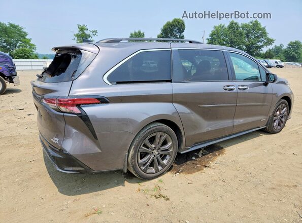 5TDDRKEC1MS064170 2021 TOYOTA SIENNA Gray Հետևի աջ