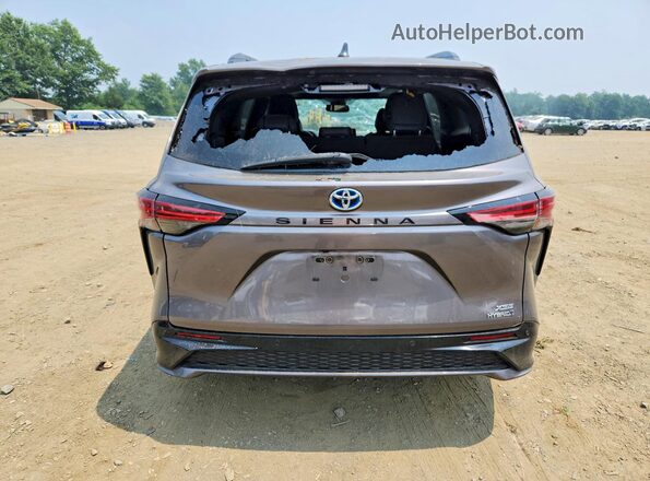 5TDDRKEC1MS064170 2021 TOYOTA SIENNA Gray Հետևի տեսք