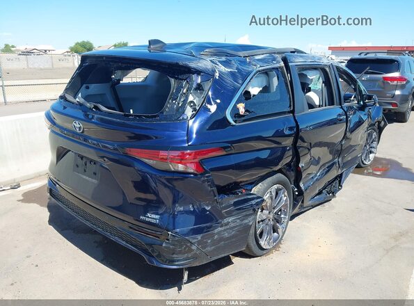5TDDRKEC6MS029463 2021 TOYOTA SIENNA Purple Задня права чверть