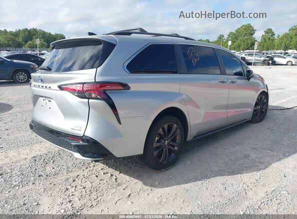5TDDRKEC6PS146254 2023 TOYOTA SIENNA Серебряный Задняя правая четверть