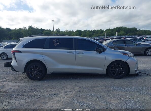 5TDDRKEC6PS146254 2023 TOYOTA SIENNA Серебряный Вид щитка приборов