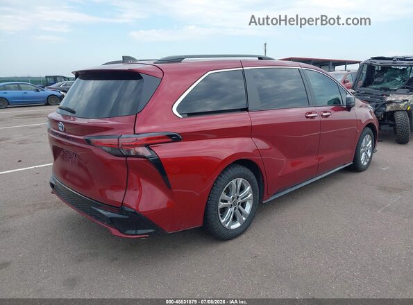 5TDDSKFC1PS097533 2023 TOYOTA SIENNA Красный Задняя правая четверть