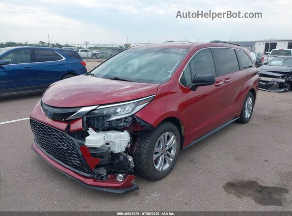 5TDDSKFC1PS097533 2023 TOYOTA SIENNA Красный Передняя левая четверть
