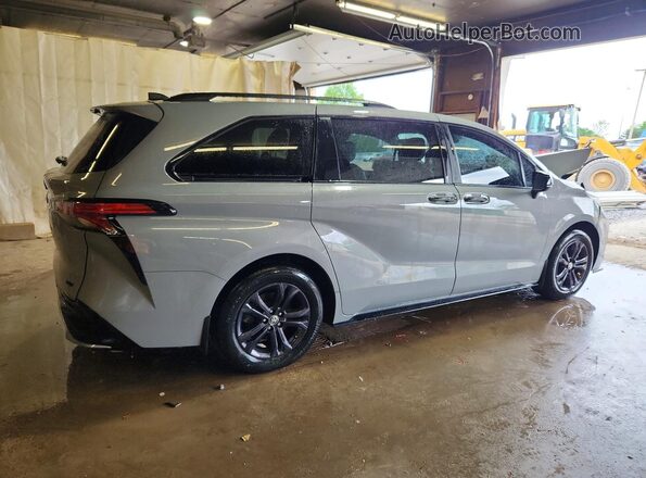 5TDDSKFC3SS169261 2025 TOYOTA SIENNA Gray Rear right