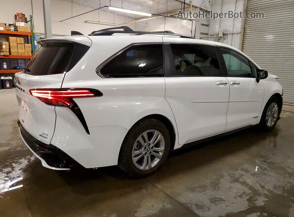 5TDDSKFC5MS033622 2021 TOYOTA SIENNA White Задня права чверть