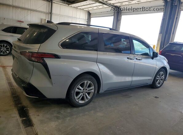 5TDDSKFC7MS007247 2021 TOYOTA SIENNA Silver უკანა მარჯვენა
