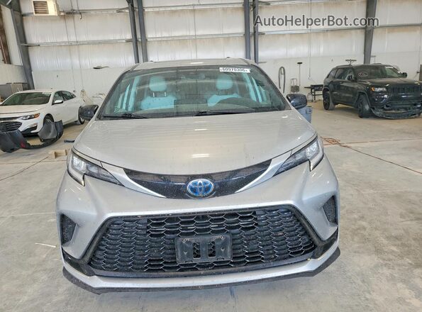 5TDDSKFC7MS007247 2021 TOYOTA SIENNA Silver წინა ხედი