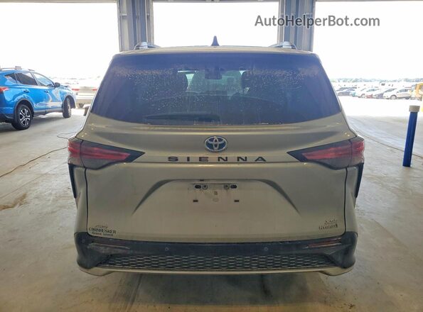 5TDDSKFC7MS007247 2021 TOYOTA SIENNA Silver უკანა ხედი