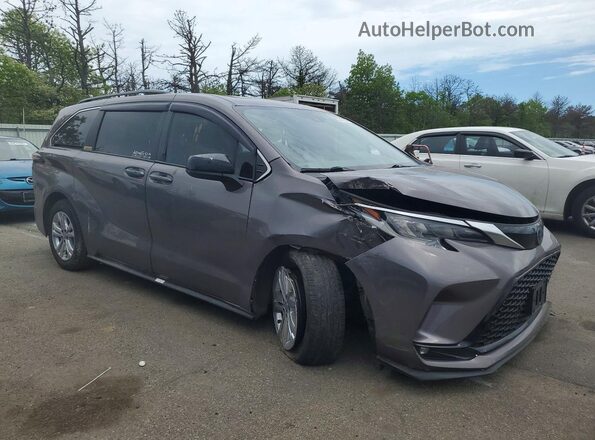 5TDDSKFC9NS057701 2022 TOYOTA SIENNA Серый Передняя правая четверть