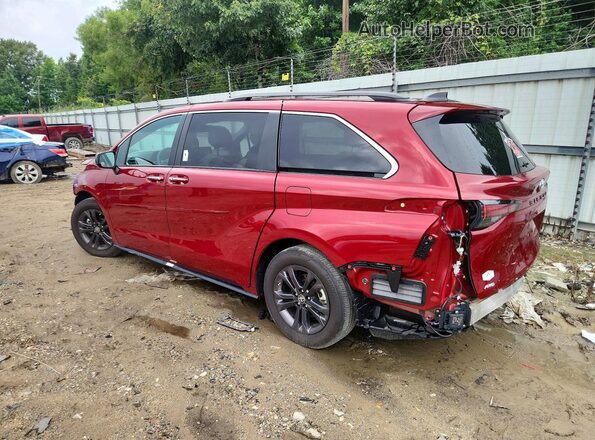 5TDDSKFC9RS144052 2024 TOYOTA SIENNA Red უკანა მარცხენა