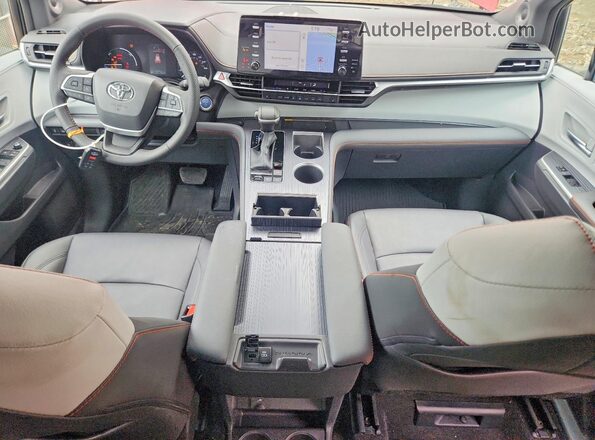 5TDDSKFC9RS144052 2024 TOYOTA SIENNA Red წინა პანელის ხედი