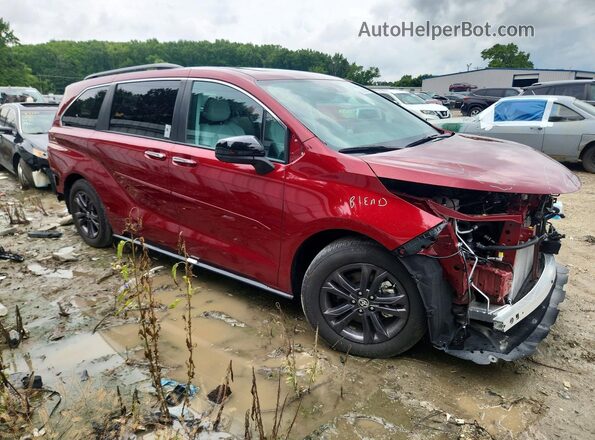 5TDDSKFC9RS144052 2024 TOYOTA SIENNA Red წინა მარჯვენა
