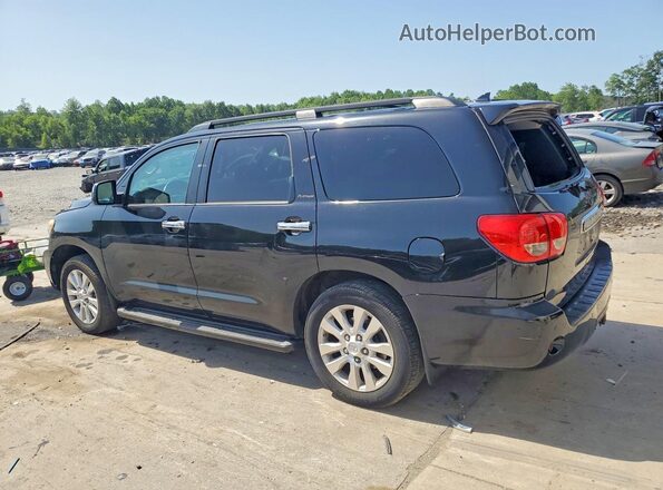 5TDDY5G1XGS145222 2016 TOYOTA SEQUOIA Black Հետևի ձախ