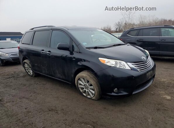 5TDDZ3DC0HS159591 2017 TOYOTA SIENNA Black Front right