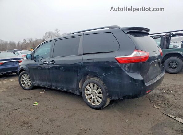 5TDDZ3DC0HS159591 2017 TOYOTA SIENNA Black Rear left