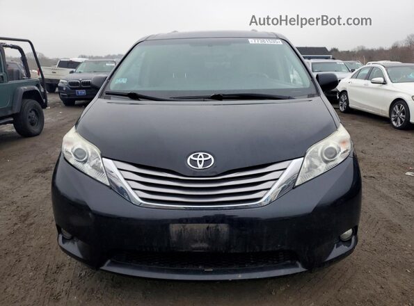 5TDDZ3DC0HS159591 2017 TOYOTA SIENNA Black Front view