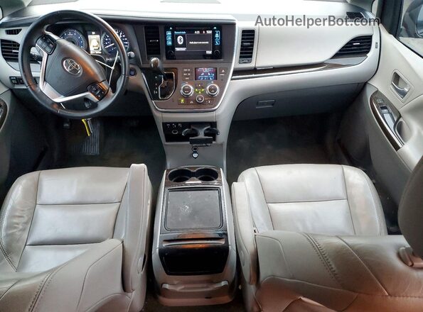 5TDDZ3DC0HS159591 2017 TOYOTA SIENNA Black Dashboard view