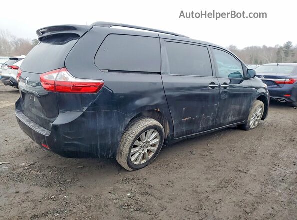 5TDDZ3DC0HS159591 2017 TOYOTA SIENNA Black Rear right