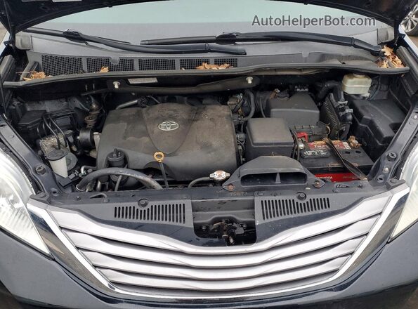 5TDDZ3DC0HS159591 2017 TOYOTA SIENNA Black Engine compartment view