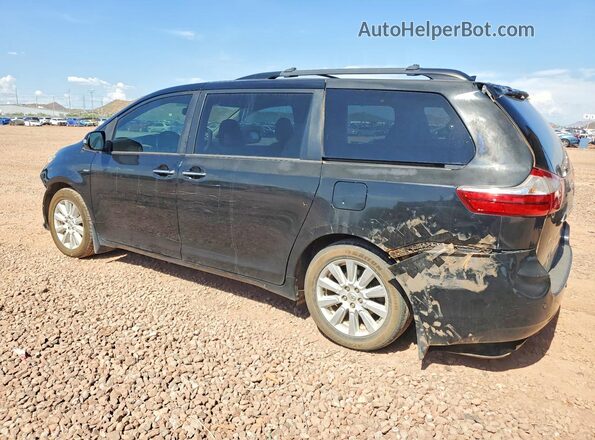 5TDDZ3DC0HS160904 2017 TOYOTA SIENNA Black Հետևի ձախ