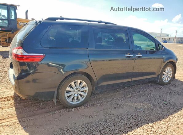 5TDDZ3DC0HS160904 2017 TOYOTA SIENNA Black Հետևի աջ