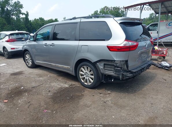 5TDDZ3DC0HS165780 2017 TOYOTA SIENNA Серебряный Задняя левая четверть