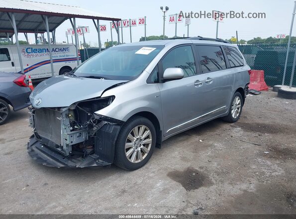 5TDDZ3DC0HS165780 2017 TOYOTA SIENNA Серебряный Передняя левая четверть