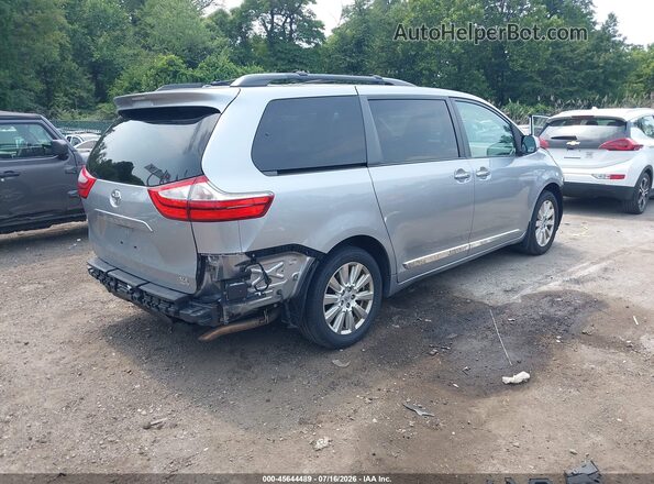 5TDDZ3DC0HS165780 2017 TOYOTA SIENNA Серебряный Задняя правая четверть