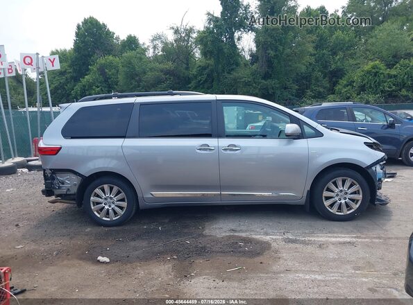 5TDDZ3DC0HS165780 2017 TOYOTA SIENNA Серебряный Панорамный вид салона 360°