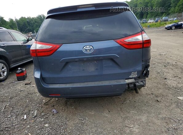 5TDDZ3DC0HS183177 2017 TOYOTA SIENNA Teal Rear view