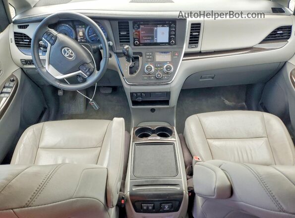 5TDDZ3DC0JS194749 2018 TOYOTA SIENNA White Widok deski rozdzielczej