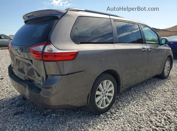 5TDDZ3DC1HS146767 2017 TOYOTA SIENNA Gray უკანა მარჯვენა