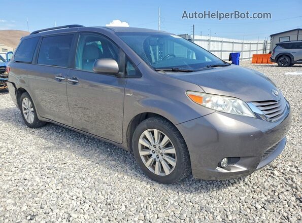 5TDDZ3DC1HS146767 2017 TOYOTA SIENNA Gray წინა მარჯვენა