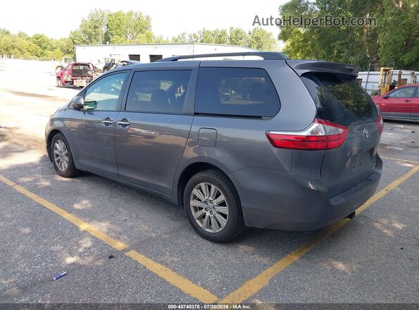 5TDDZ3DC1HS163584 2017 TOYOTA SIENNA Gray Rear left